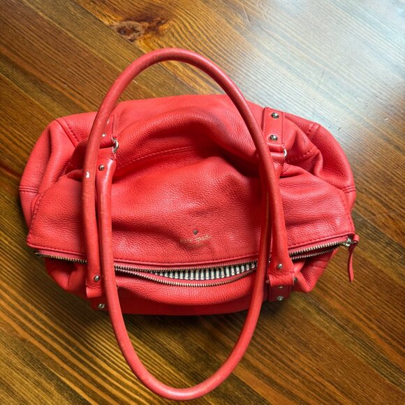 Kate Spade Red Pebble Leather Purse - Picture 1 of 4